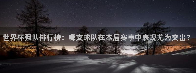 世界杯比赛：世界杯强队排行榜：哪支球队在本届赛事中表现尤为突出？